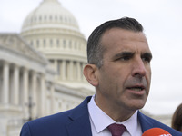 US Congressman-elect Sam Liccardo (D-CA) alongside incoming CHC Members-elect hold a news conference in Washington DC, USA, on November 15,...