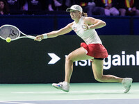 Iga Swiatek  during Billie Jean King Cup Finals match Spain vs Poland in Malaga Spain on 15 November 2024. (