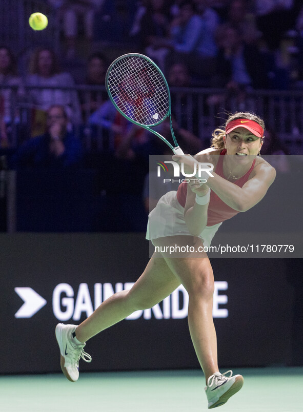 Paula Badosa  during Billie Jean King Cup Finals match Spain vs Poland in Malaga Spain on 15 November 2024. 