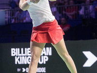 Iga Swiatek  during Billie Jean King Cup Finals match Spain vs Poland in Malaga Spain on 15 November 2024. (