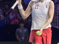 Iga Swiatek  during Billie Jean King Cup Finals match Spain vs Poland in Malaga Spain on 15 November 2024. (