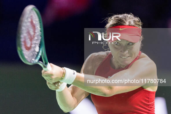 Paula Badosa  during Billie Jean King Cup Finals match Spain vs Poland in Malaga Spain on 15 November 2024. 