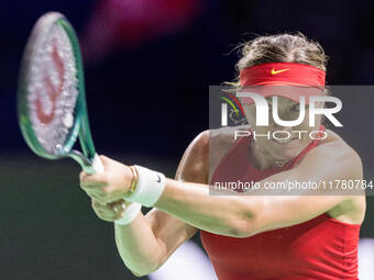 Paula Badosa  during Billie Jean King Cup Finals match Spain vs Poland in Malaga Spain on 15 November 2024. (