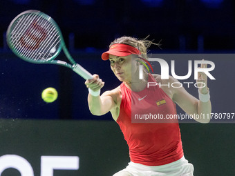 Paula Badosa  during Billie Jean King Cup Finals match Spain vs Poland in Malaga Spain on 15 November 2024. (