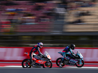 Marcos Uriarte (89) of Spain and CFMOTO Aspar Team during the free practice of the Motul Solidarity Grand Prix of Barcelona at Ricardo Tormo...