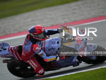 Marc Marquez (93) of Spain and Gresini Racing Moto GP Ducati during the free practice of the Motul Solidarity Grand Prix of Barcelona at Ric...