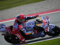 Marc Marquez (93) of Spain and Gresini Racing Moto GP Ducati during the free practice of the Motul Solidarity Grand Prix of Barcelona at Ric...