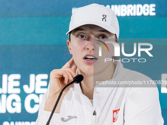 Iga Swiatek  during Billie Jean King Cup Finals match Spain vs Poland in Malaga Spain on 15 November 2024. (