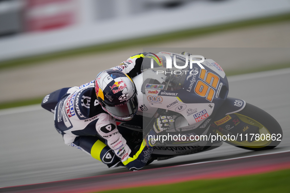 Collin Veijer (95) of Netherlands and Liqui Moly Husqvarna Intact GP during the free practice of the Motul Solidarity Grand Prix of Barcelon...