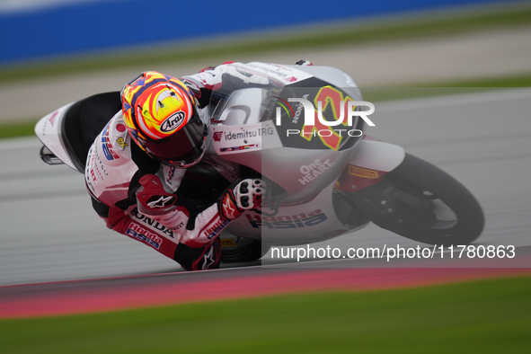 Taiyo Furusato (72) of Japan and Honda Team Asia Honda during the free practice of the Motul Solidarity Grand Prix of Barcelona at Ricardo T...