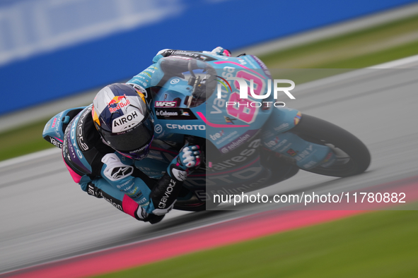 David Alonso (80) of Colombia and CFMoto Gaviota Aspar Team during the free practice of the Motul Solidarity Grand Prix of Barcelona at Rica...