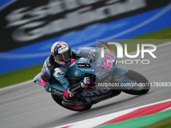 David Alonso (80) of Colombia and CFMoto Gaviota Aspar Team during the free practice of the Motul Solidarity Grand Prix of Barcelona at Rica...