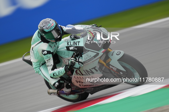 Alex Escrig (11) of Spain and Klint Forward Factory Team Forward during the free practice of the Motul Solidarity Grand Prix of Barcelona at...