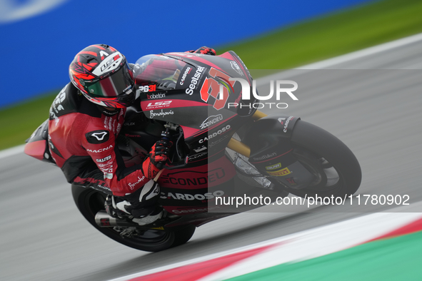 Roberto Garcia (31) of Spain and Fantic Racing Kalex during the free practice of the Motul Solidarity Grand Prix of Barcelona at Ricardo Tor...