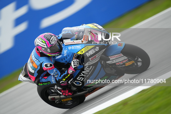 Alonso Lopez (21) Spain and Beta Tools Speedup Boscoscuro during the free practice of the Motul Solidarity Grand Prix of Barcelona at Ricard...