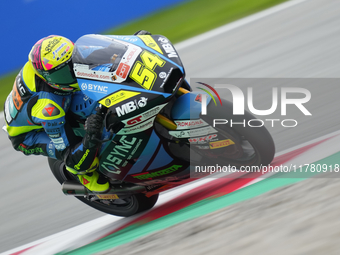 Fermin Aldeguer (54) of Spain and Beta Tools Speedup Boscoscuro during the free practice of the Motul Solidarity Grand Prix of Barcelona at...