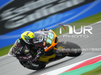 Filip Salac (12) of Czechia and ELF Marc VDS Racing Team Kalex during the free practice of the Motul Solidarity Grand Prix of Barcelona at R...