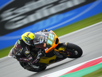 Filip Salac (12) of Czechia and ELF Marc VDS Racing Team Kalex during the free practice of the Motul Solidarity Grand Prix of Barcelona at R...