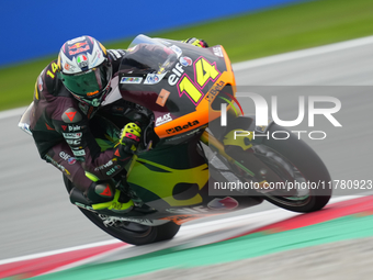 Tony Arbolino (14) of Italy and Elf Marc Vds Racing Team Kalex during the free practice of the Motul Solidarity Grand Prix of Barcelona at R...