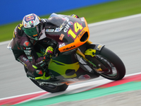 Tony Arbolino (14) of Italy and Elf Marc Vds Racing Team Kalex during the free practice of the Motul Solidarity Grand Prix of Barcelona at R...