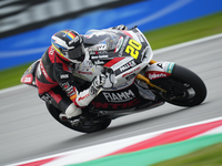 Xavi Cardelus (20) of andorra and Fantic Racing Kalex during the free practice of the Motul Solidarity Grand Prix of Barcelona at Ricardo To...