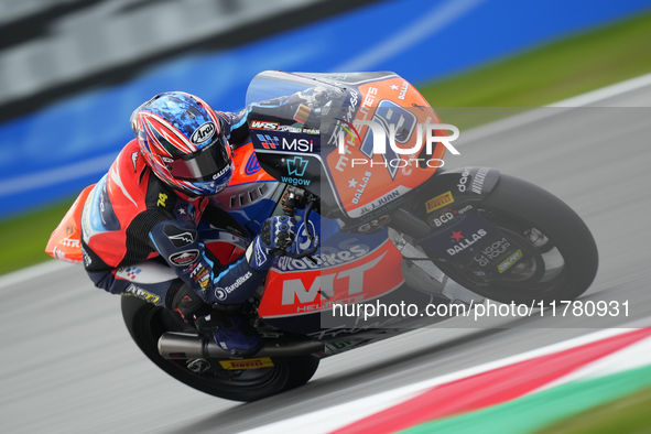 Ai Ogura (79) of Japan and Mt Helmets - Msi Boscoscuro during the free practice of the Motul Solidarity Grand Prix of Barcelona at Ricardo T...