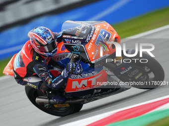 Ai Ogura (79) of Japan and Mt Helmets - Msi Boscoscuro during the free practice of the Motul Solidarity Grand Prix of Barcelona at Ricardo T...