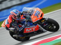 Ai Ogura (79) of Japan and Mt Helmets - Msi Boscoscuro during the free practice of the Motul Solidarity Grand Prix of Barcelona at Ricardo T...