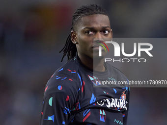 Rafael Leao of Portugal warms up before the UEFA Nations League 2024/25 League A Group A1 match between Portugal and Poland at Estadio Do Dr...