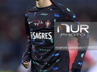 Bernardo Silva of Portugal warms up before the UEFA Nations League 2024/25 League A Group A1 match between Portugal and Poland at Estadio Do...