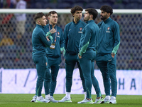 Players of Portugal look on before the UEFA Nations League 2024/25 League A Group A1 match between Portugal and Poland at Estadio Do Dragao...