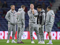 Players of Poland look on before the UEFA Nations League 2024/25 League A Group A1 match between Portugal and Poland at Estadio Do Dragao in...