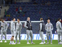 Players of Poland look on before the UEFA Nations League 2024/25 League A Group A1 match between Portugal and Poland at Estadio Do Dragao in...