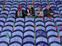 Portugal fans await the start before the UEFA Nations League 2024/25 League A Group A1 match between Portugal and Poland at Estadio Do Draga...