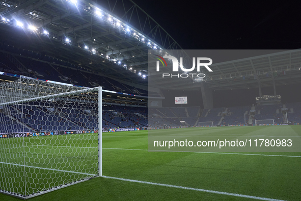 A general view inside the stadium prior to the UEFA Nations League 2024/25 League A Group A1 match between Portugal and Poland at Estadio Do...