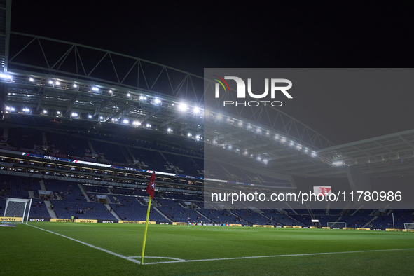 A general view inside the stadium prior to the UEFA Nations League 2024/25 League A Group A1 match between Portugal and Poland at Estadio Do...