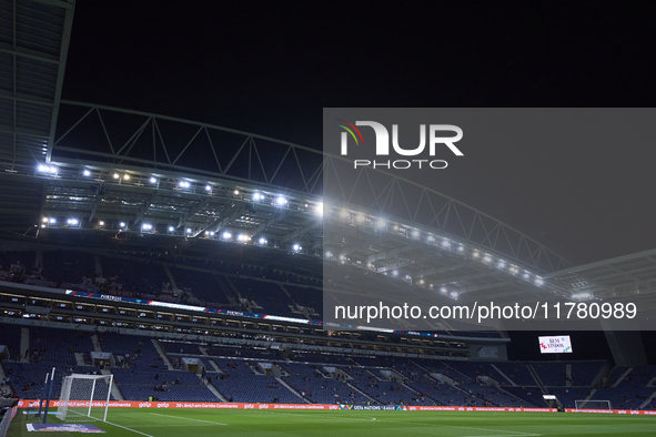 A general view inside the stadium prior to the UEFA Nations League 2024/25 League A Group A1 match between Portugal and Poland at Estadio Do...