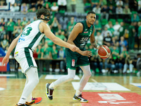 Angel Nunez participates in a match of the Orlen Basket Liga between Zastal Zielona Gora and WKS Slask Wroclaw in Wroclaw, Poland, on Novemb...