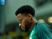 Donell Cooper participates in a match of the Orlen Basket Liga between Zastal Zielona Gora and WKS Slask Wroclaw in Wroclaw, Poland, on Nove...