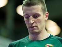 Adam Waczynski participates in a match of the Orlen Basket Liga between Zastal Zielona Gora and WKS Slask Wroclaw in Wroclaw, Poland, on Nov...