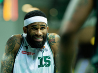 Walter Hodge participates in a match of the Orlen Basket Liga between Zastal Zielona Gora and WKS Slask Wroclaw in Wroclaw, Poland, on Novem...