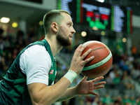 Marcel Ponitka participates in a match of the Orlen Basket Liga between Zastal Zielona Gora and WKS Slask Wroclaw in Wroclaw, Poland, on Nov...