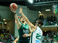 ADJIN PENAVA participates in a match of the Orlen Basket Liga between Zastal Zielona Gora and WKS Slask Wroclaw in Wroclaw, Poland, on Novem...