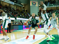 Marcel Ponitka participates in a match of the Orlen Basket Liga between Zastal Zielona Gora and WKS Slask Wroclaw in Wroclaw, Poland, on Nov...