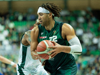 Reggie Lynch participates in a match of the Orlen Basket Liga between Zastal Zielona Gora and WKS Slask Wroclaw in Wroclaw, Poland, on Novem...