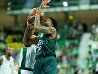 Donell Cooper participates in a match of the Orlen Basket Liga between Zastal Zielona Gora and WKS Slask Wroclaw in Wroclaw, Poland, on Nove...