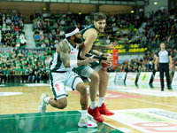 ADJIN PENAVA participates in a match of the Orlen Basket Liga between Zastal Zielona Gora and WKS Slask Wroclaw in Wroclaw, Poland, on Novem...