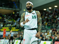 Walter Hodge participates in a match of the Orlen Basket Liga between Zastal Zielona Gora and WKS Slask Wroclaw in Wroclaw, Poland, on Novem...