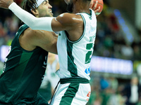 Reggie Lynch participates in a match of the Orlen Basket Liga between Zastal Zielona Gora and WKS Slask Wroclaw in Wroclaw, Poland, on Novem...