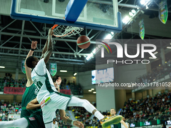 Kamari Murphy participates in a match of the Orlen Basket Liga between Zastal Zielona Gora and WKS Slask Wroclaw in Wroclaw, Poland, on Nove...